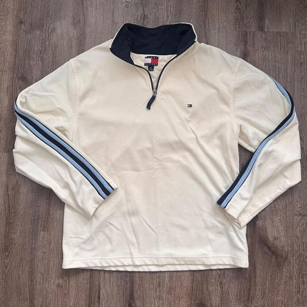 Vintage Tommy Hilfiger Cream Quarter Zip